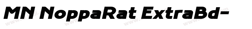 MN NoppaRat ExtraBd字体转换